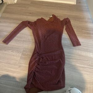 Ramy brooks size extra small red sparkley dress